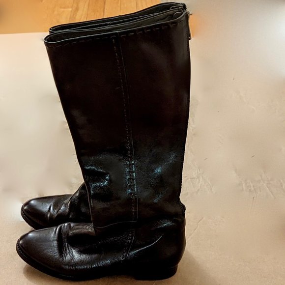 Gryson Knee-High Leather Boots And Dust Bag (Brown) - Picture 5 of 16